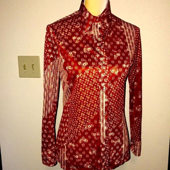 Vintage Tops - Multicolor Vintage J.Mohilet Women Blouse Size S